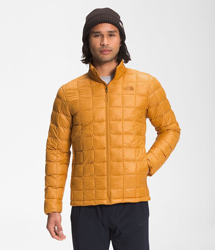 The North Face Puffer Jacket ThermoBall™ Eco Yellow - Mens - Thailand TLWMD-1976